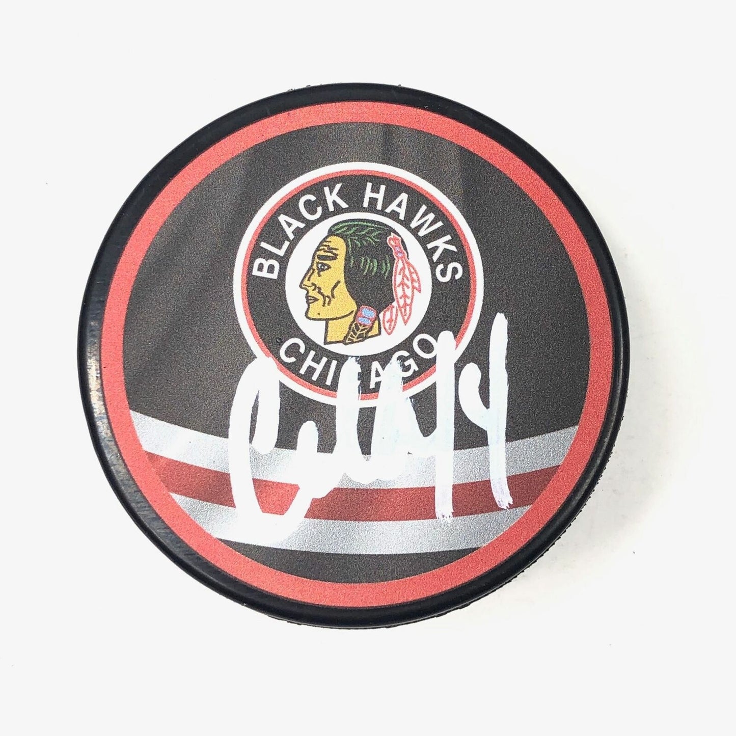 CALVIN de HAAN signed Hockey Puck PSA/DNA Chicago Blackhawks Autographed