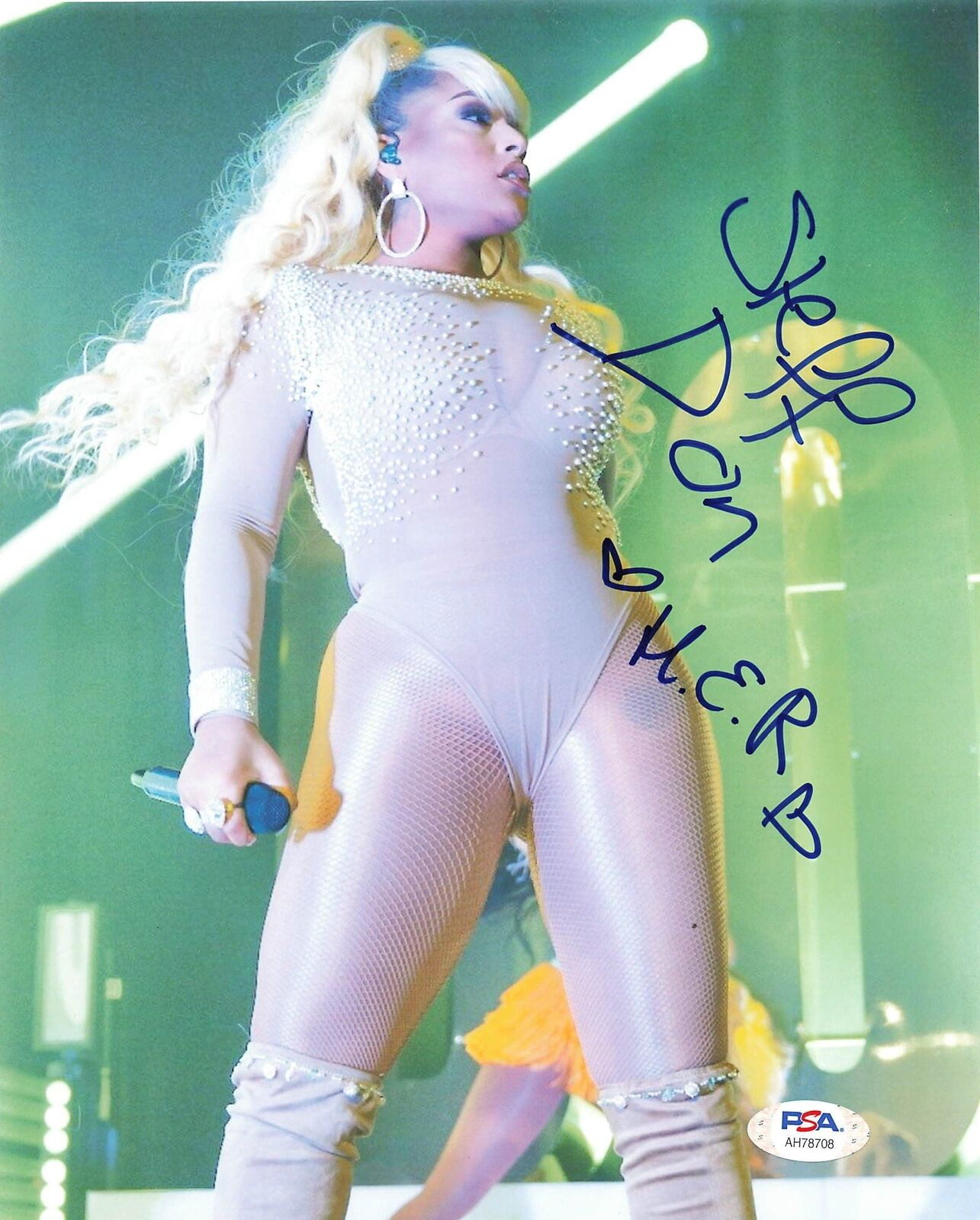 Stefflon Don signed 8x10 photo PSA/DNA Autographed Rapper