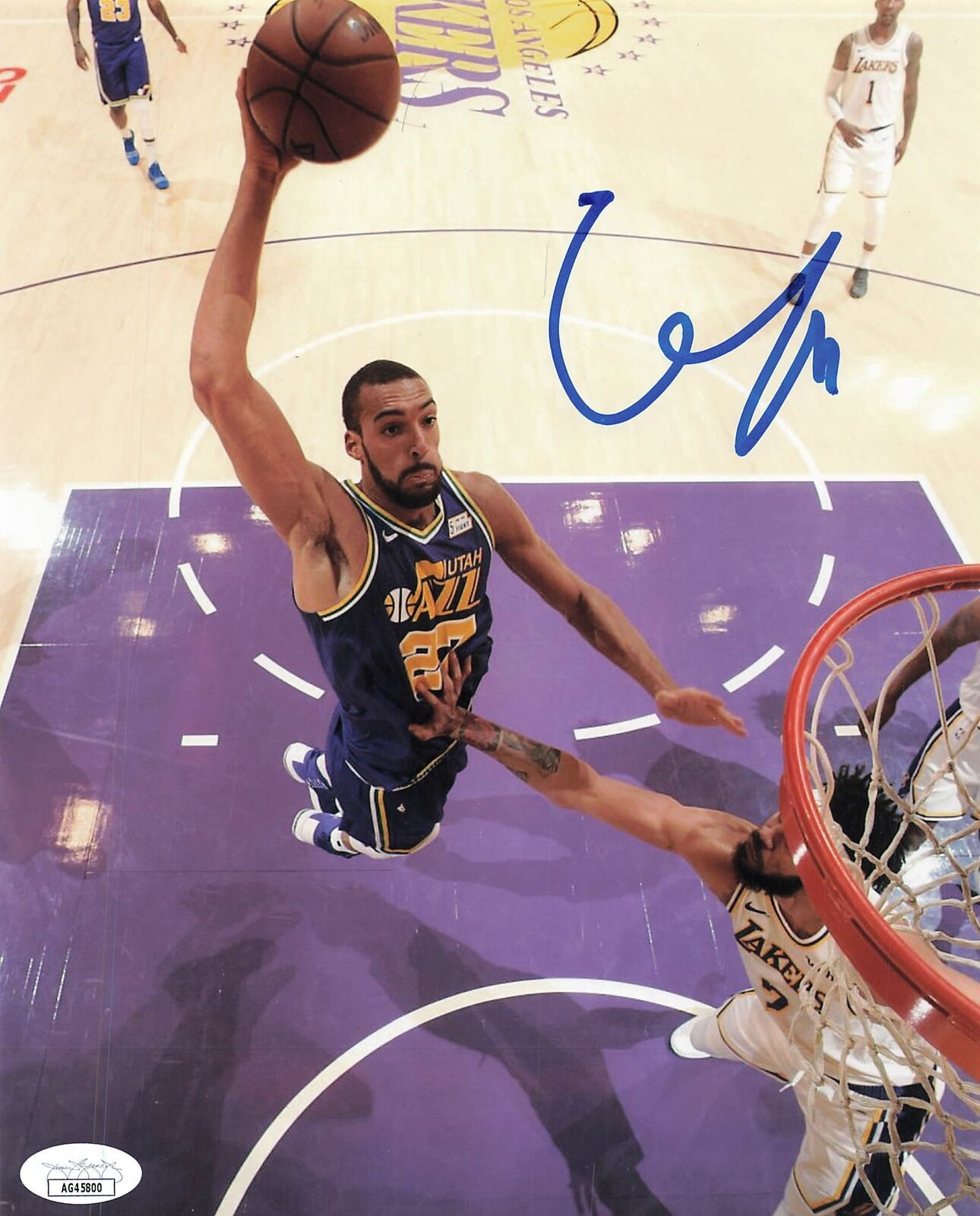 Rudy Gobert signed 8x10 photo PSA/DNA Jazz Autographed