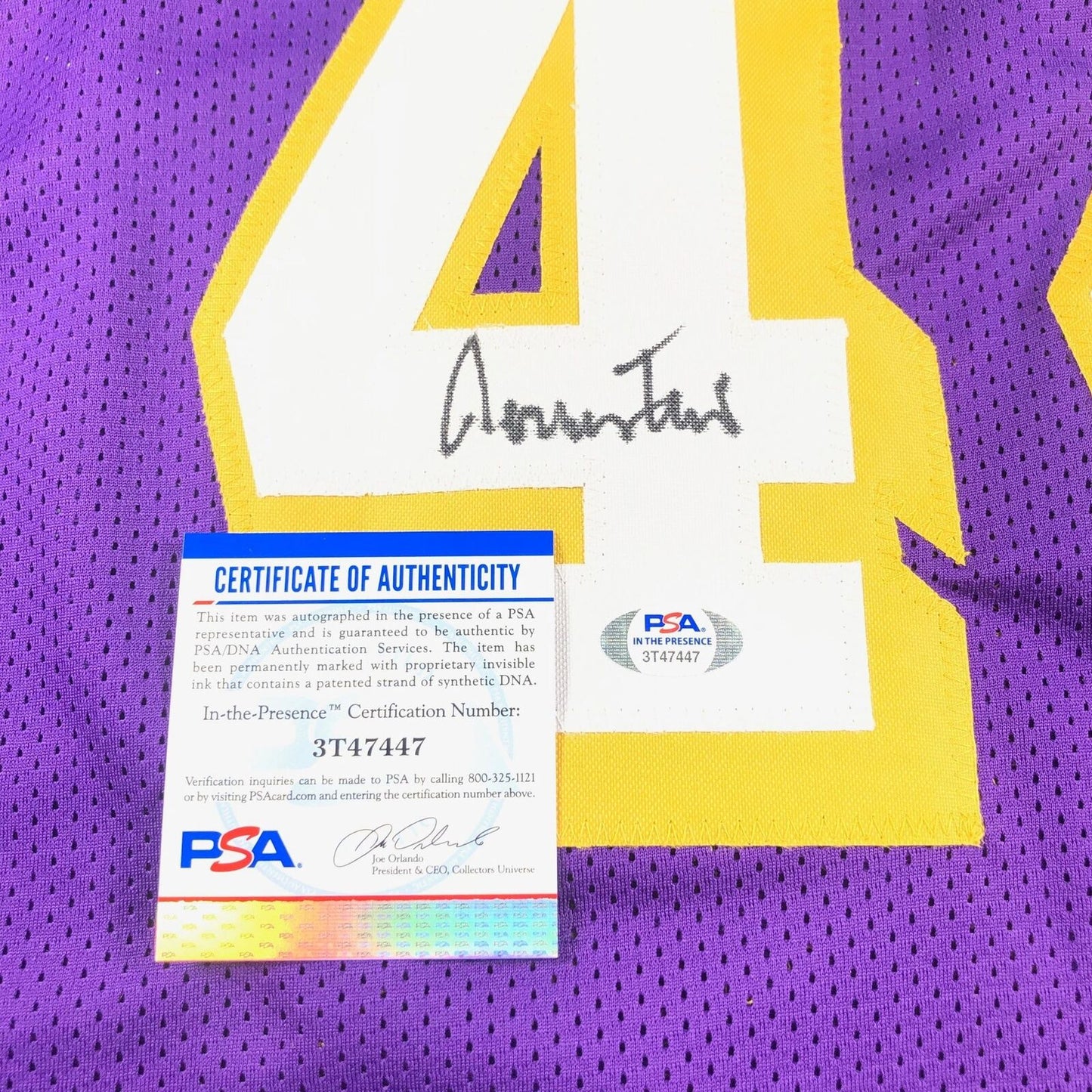 Jerry West signed jersey PSA/DNA Los Angeles Lakers Autographed THE LOGO