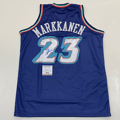 Lauri Markkanen signed jersey PSA/DNA Utah Jazz Autographed