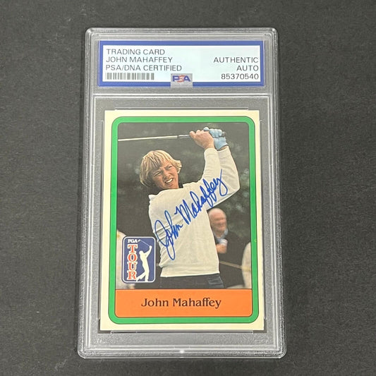 1980 PGA Tour #15 John Mahaffey Signed Card PSA/DNA Slabbed AUTO Golf