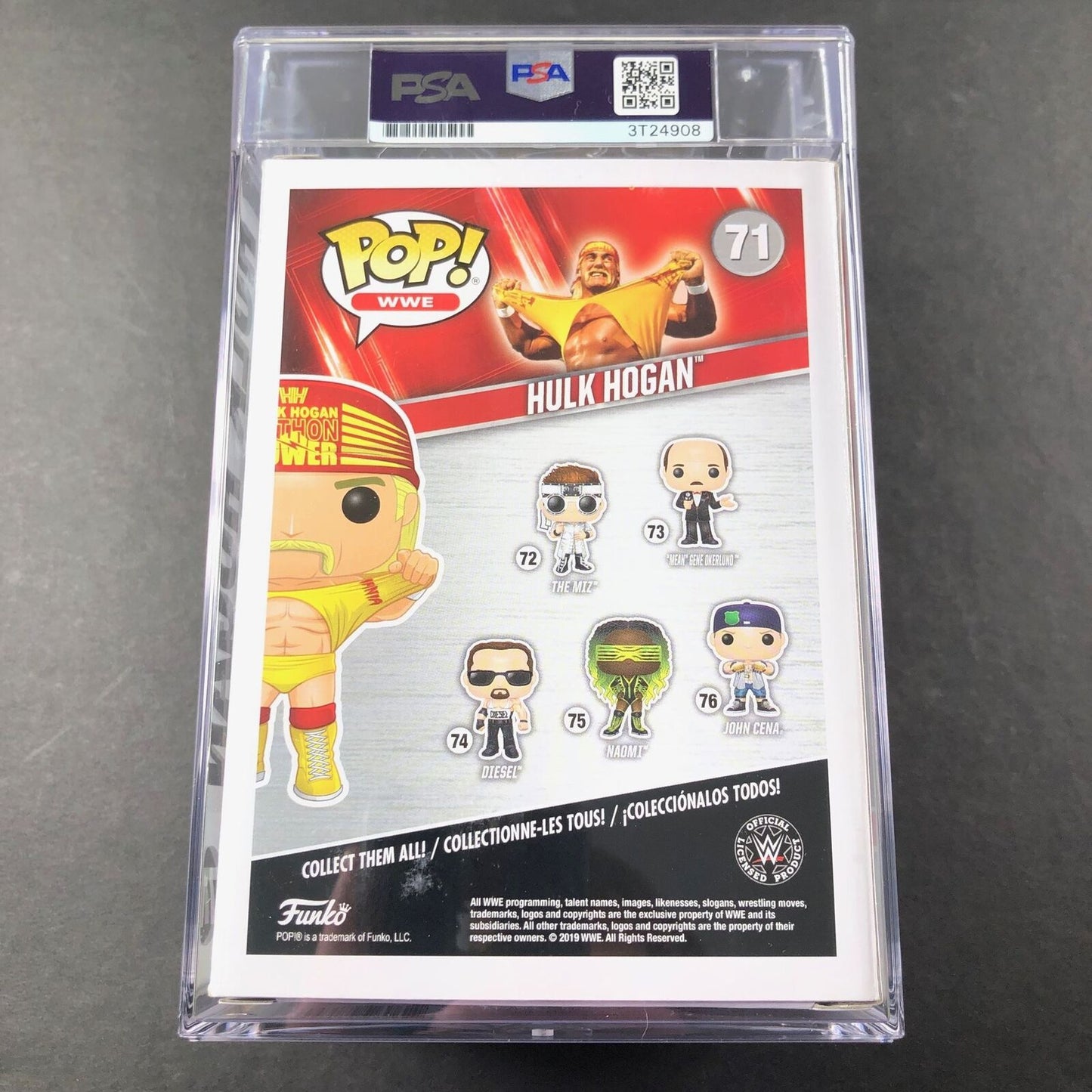 Hulk Hogan Signed Funko Pop #71 PSA/DNA Encapsulated Autographed WWE Tristar