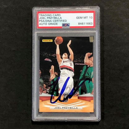 2009-10 Panini Basketball #221 Joel Przybilla Signed Card AUTO 10 PSA Slabbed Tr