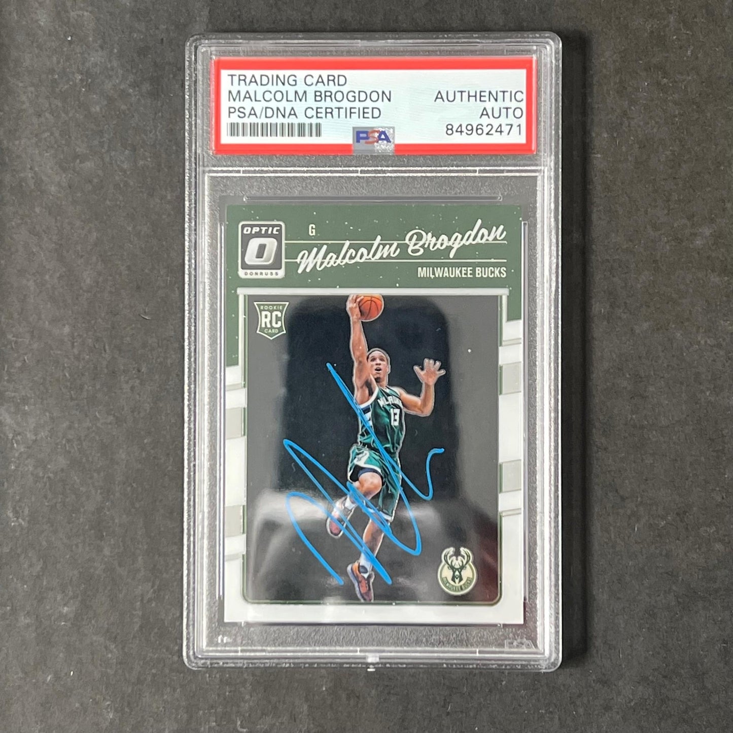 2016-17 Panini Donruss #179 Malcolm Brogdon Signed Card AUTO PSA/DNA Slabbed RC