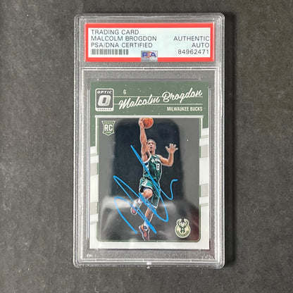 2016-17 Panini Donruss #179 Malcolm Brogdon Signed Card AUTO PSA/DNA Slabbed RC