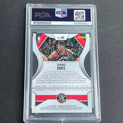 2019-20 Panini Chronicles #509 Terrance Davis Signed Card AUTO Grade 10 PSA Slab