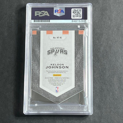 2019-20 Panini Crown Royale #HT-KJ Keldon Johnson Signed Card PSA Slabbed Spurs