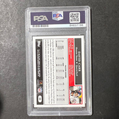 2005 Topps #55 David Carr Signed Card PSA Slabbed AUTO Texans