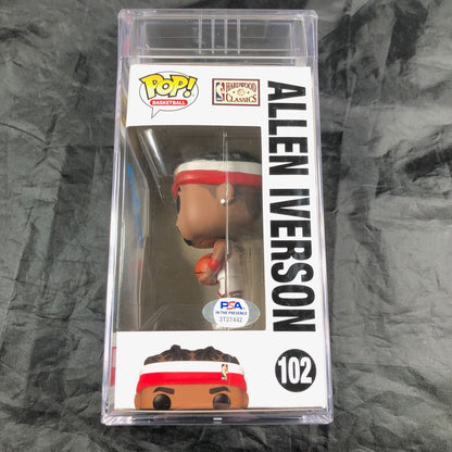 Allen Iverson Signed Funko Pop #102 PSA/DNA Encapsulated Auto 10 Gem Mint 76ers