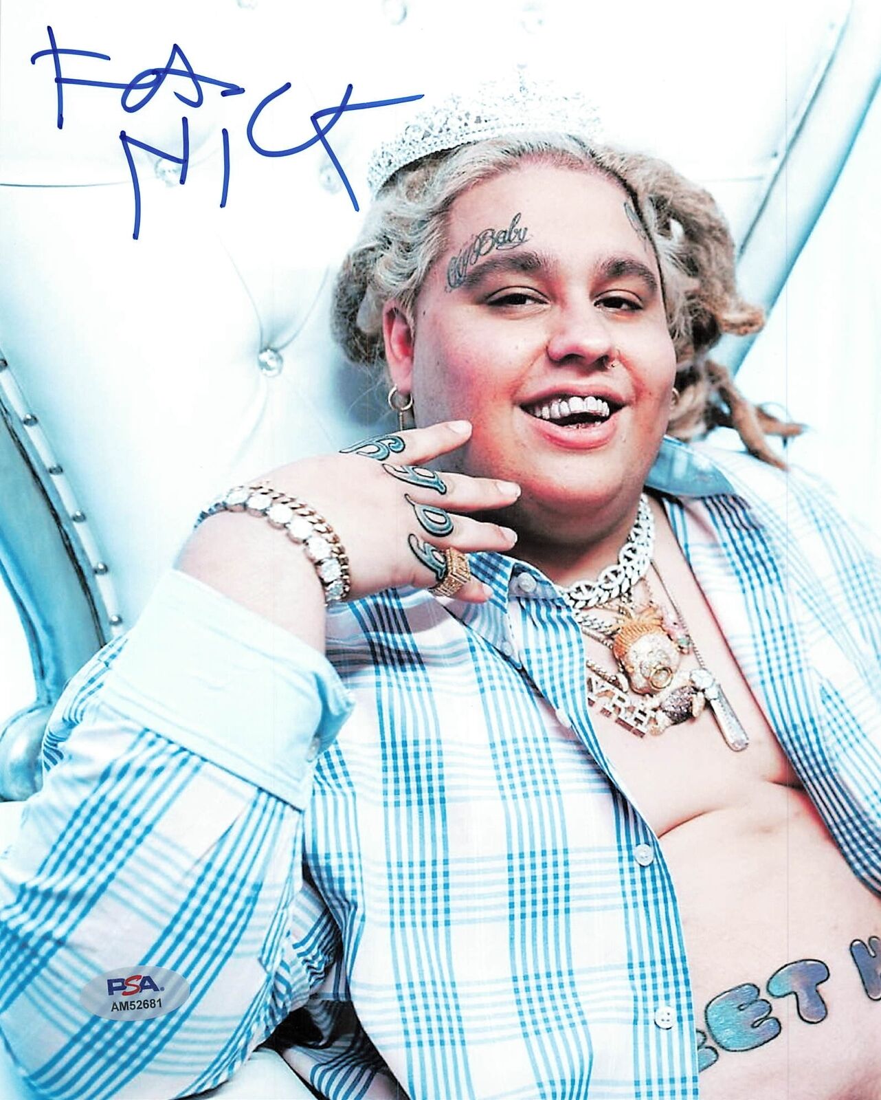 Fat Nick signed 8x10 photo PSA/DNA Autographed Rapper