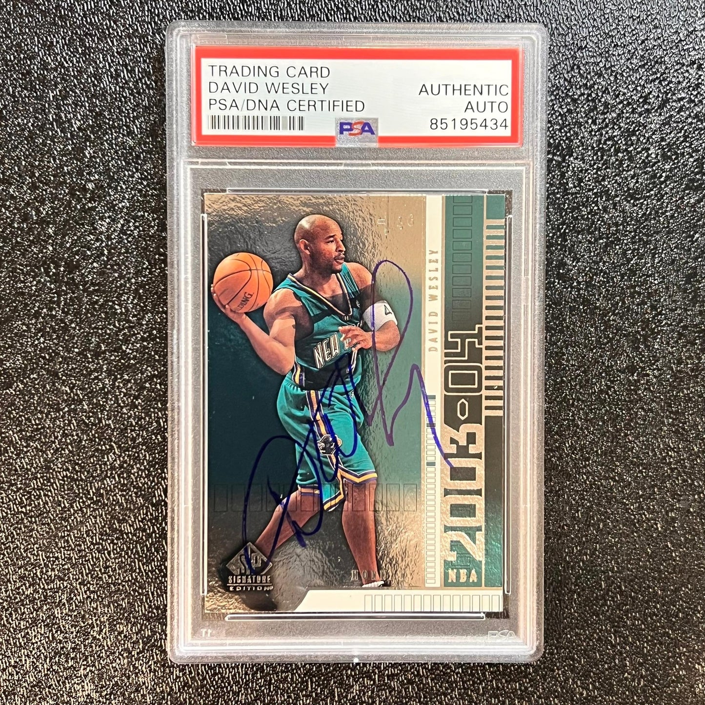 2003-04 Upper Deck Basketball Signature Edition #62 David Wesley Signed Card AUT