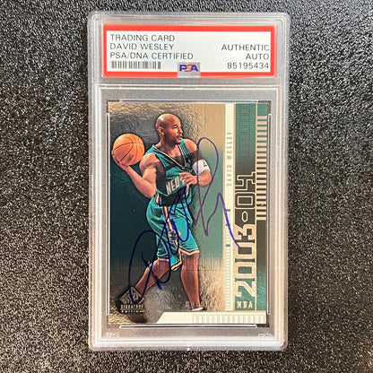 2003-04 Upper Deck Basketball Signature Edition #62 David Wesley Signed Card AUT
