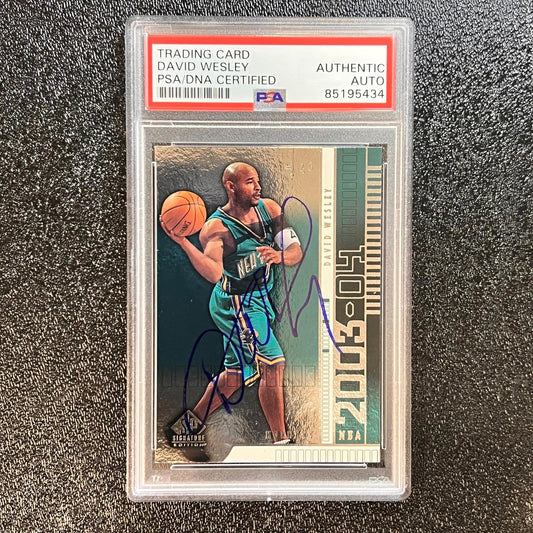 2003-04 Upper Deck Basketball Signature Edition #62 David Wesley Signed Card AUT