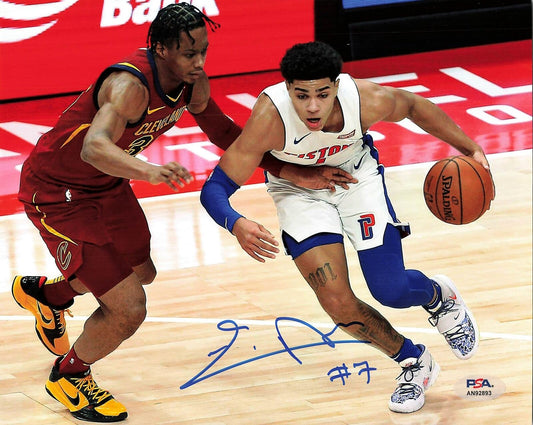 Killian Hayes signed 8x10 photo PSA/DNA Detroit Pistons Autograph