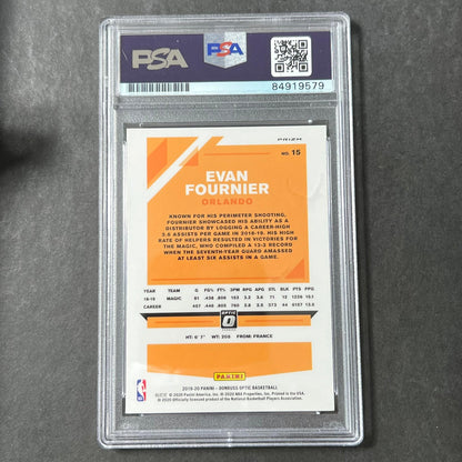 2019-20 Panini Optic #15 Evan Fournier Signed Card AUTO PSA Slabbed Magic