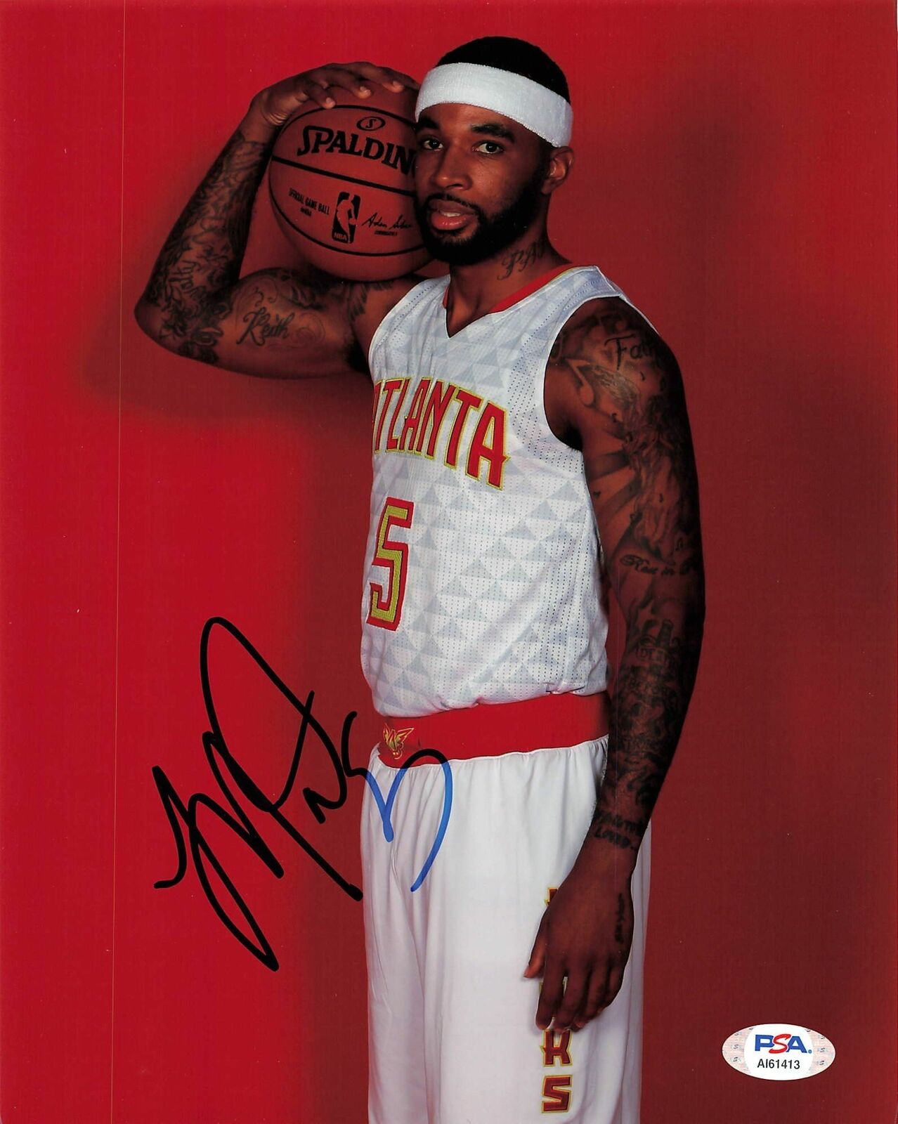 MALCOLM DELANEY signed 8x10 photo PSA/DNA Autographed Atlanta Hawks