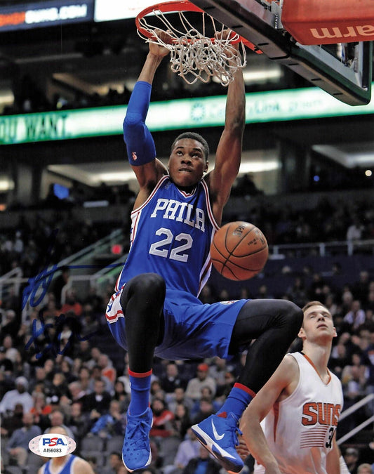 RICHAUN HOLMES signed 8x10 photo PSA/DNA Philadelphia 76ers Autographed