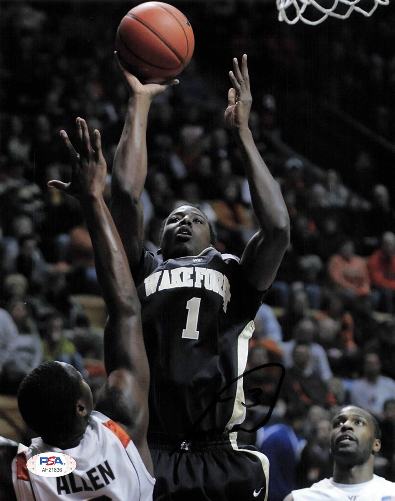 Al-Farouq Aminu signed 8x10 photo PSA/DNA Wake Forest Autographed