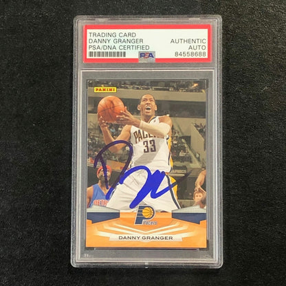 2009-10 Panini #83 Danny Granger Signed Card AUTO PSA Slabbed Pacers