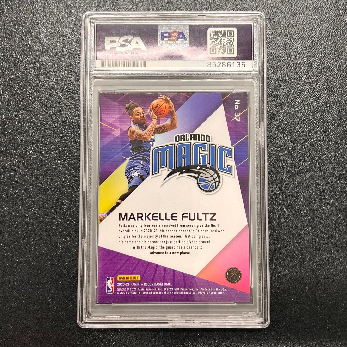 2019-20 Panini Prizm #193 MARKELLE FULTZ Signed Card AUTO PSA Slabbed Magic