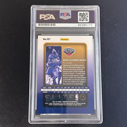 2021-22 Donruss Elite Basketball #107 Nickeil Alexander-Walker Signed Card AUTO