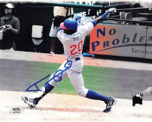 FELIX PIE signed 8x10 photo PSA/DNA Chicago Cubs Autographed