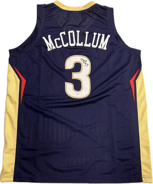 CJ McCollum signed jersey PSA/DNA New Orleans Pelicans Autographed