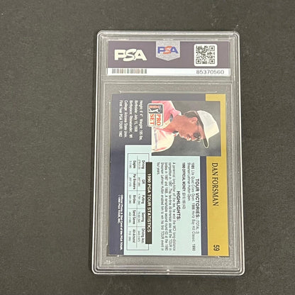 1990 PGA Tour Pro Set #59 Dan Forsman Signed Card PSA/DNA Autographed Slabbed Go