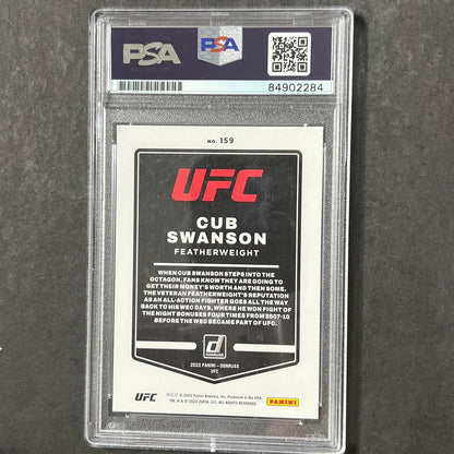 2022 Panini Donruss #159 Cub Swanson Signed Card AUTO PSA Slabbed UFC