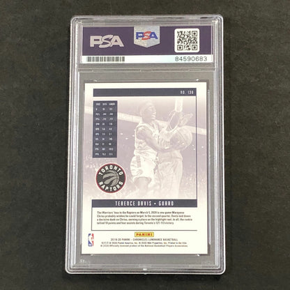 2019-20 Chronicles Luminance #138 Terrence Davis Signed Card AUTO PSA Slabbed RC