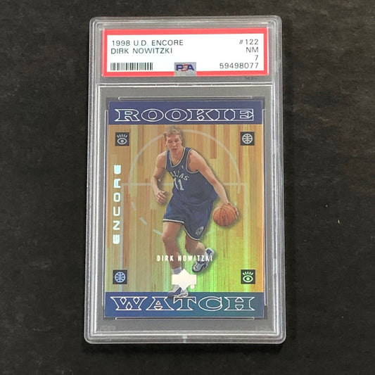 1998 U.D. Encore #122 Dirk Nowitzki PSA 7 NM Rookie