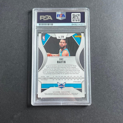 2019-20 Panini Prizim #278 Cody Martin Signed Card AUTO 10 PSA/DNA Slabbed RC Ho
