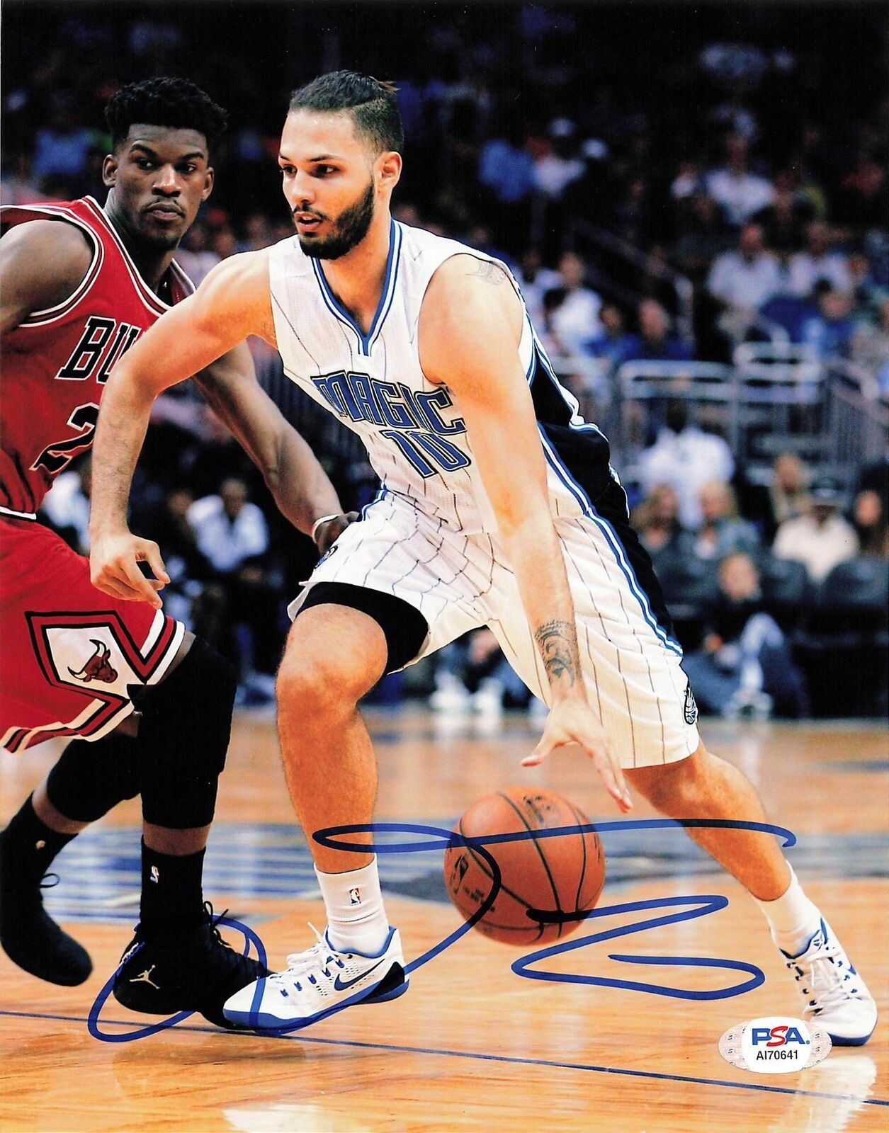 EVAN FOURNIER signed 8x10 photo PSA/DNA Orlando Magic Autographed