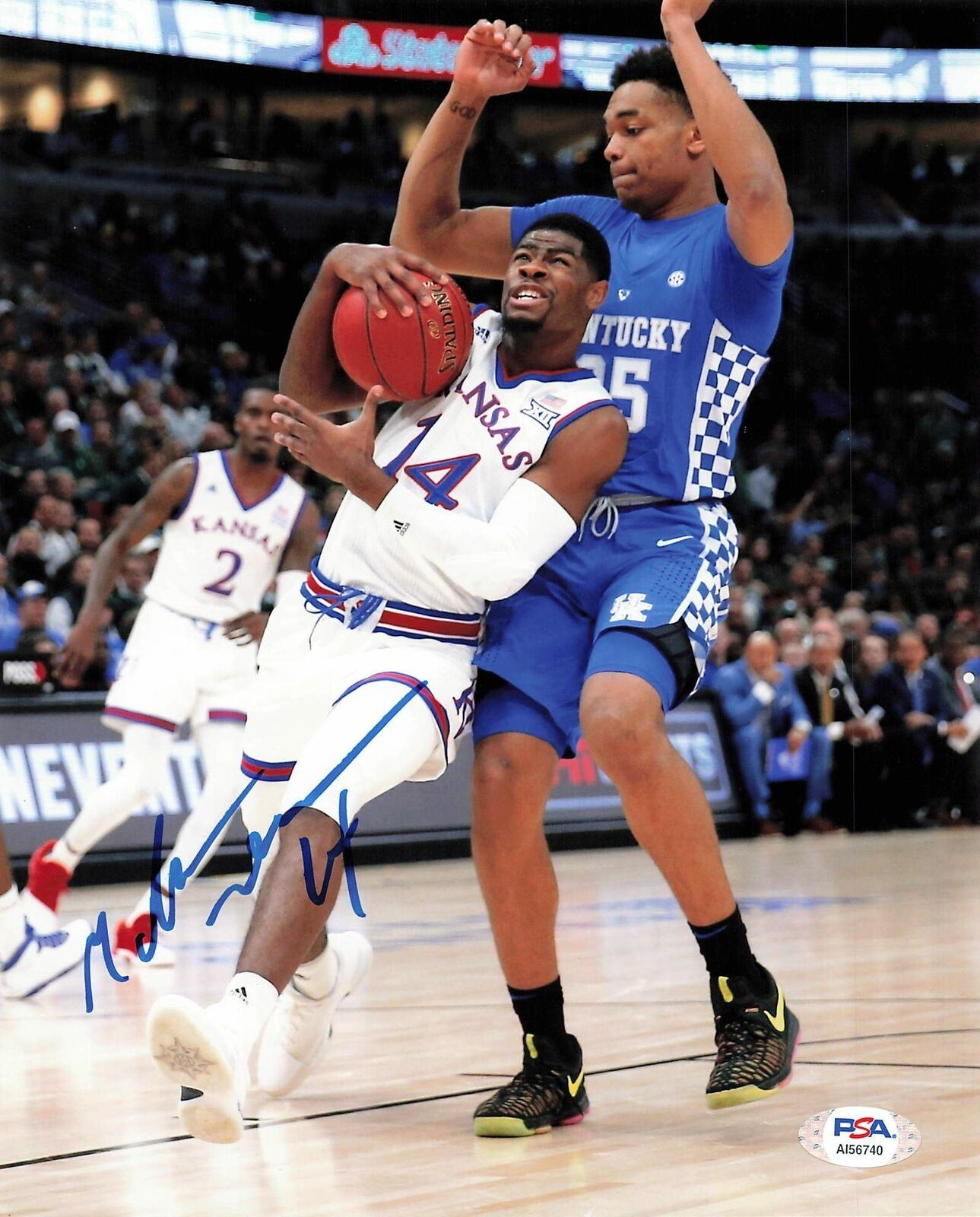 Malik Newman signed 8x10 photo PSA/DNA Kansas JayHawks Autographed