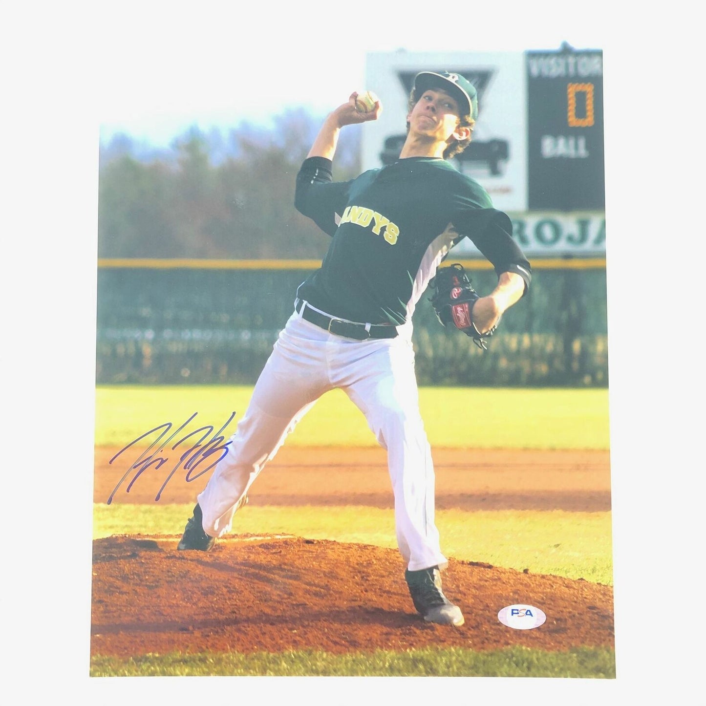 Hunter Harvey signed 11x14 Photo PSA/DNA Bandys HS autographed Orioles