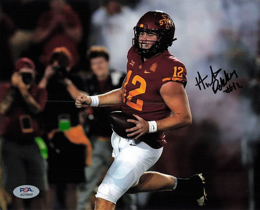 Hunter Dekkers signed 8x10 photo PSA/DNA Autographed Iowa State Football