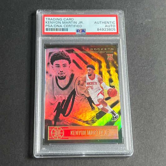 2020-21 Panini Illusions #187 Kenyon Martin Jr. Signed Card AUTO PSA Slabbed RC