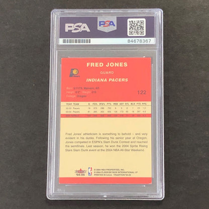 2004-05 Fleer Skybox #122 FRED JONES Signed Card PSA Slabbed Pacers
