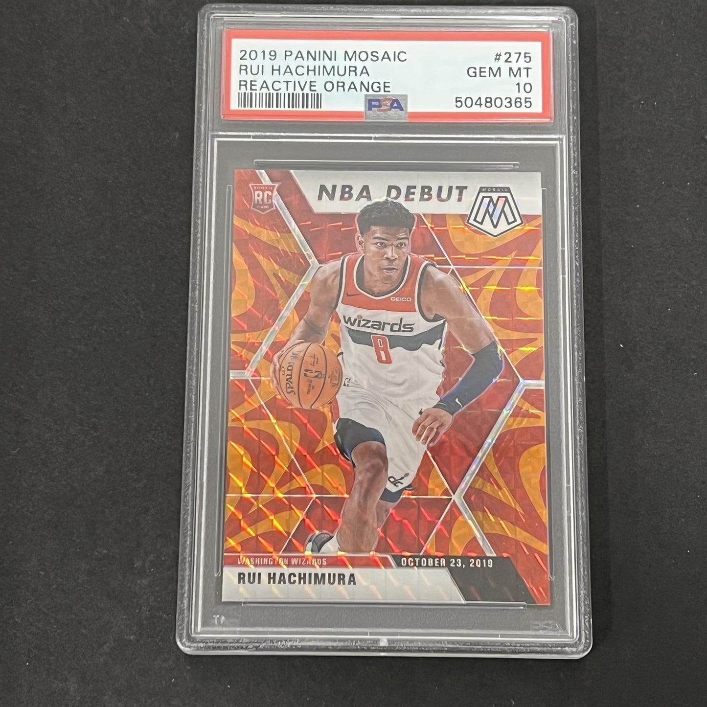 2019 Panini Mosaic #275 Rui Hachimura PSA 10