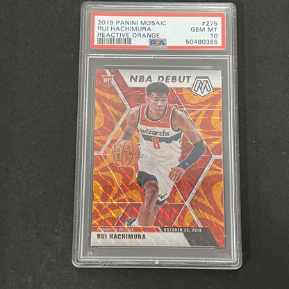 2019 Panini Mosaic #275 Rui Hachimura PSA 10