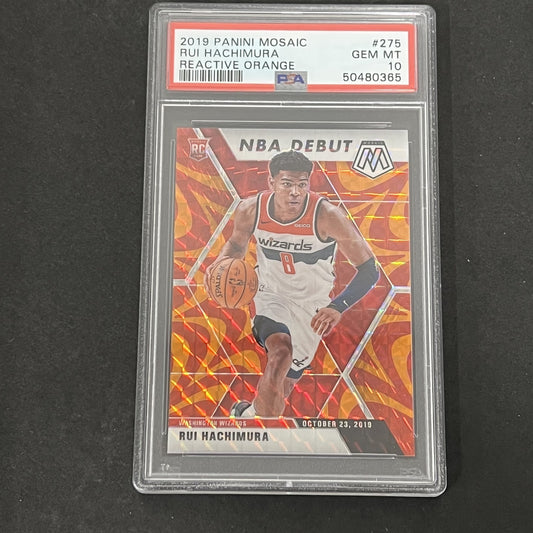 2019 Panini Mosaic #275 Rui Hachimura PSA 10