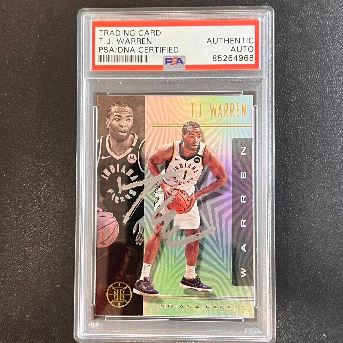 2019-20 Panini Illusions #57 TJ WARREN Signed card AUTO PSA Slabbed Pacers