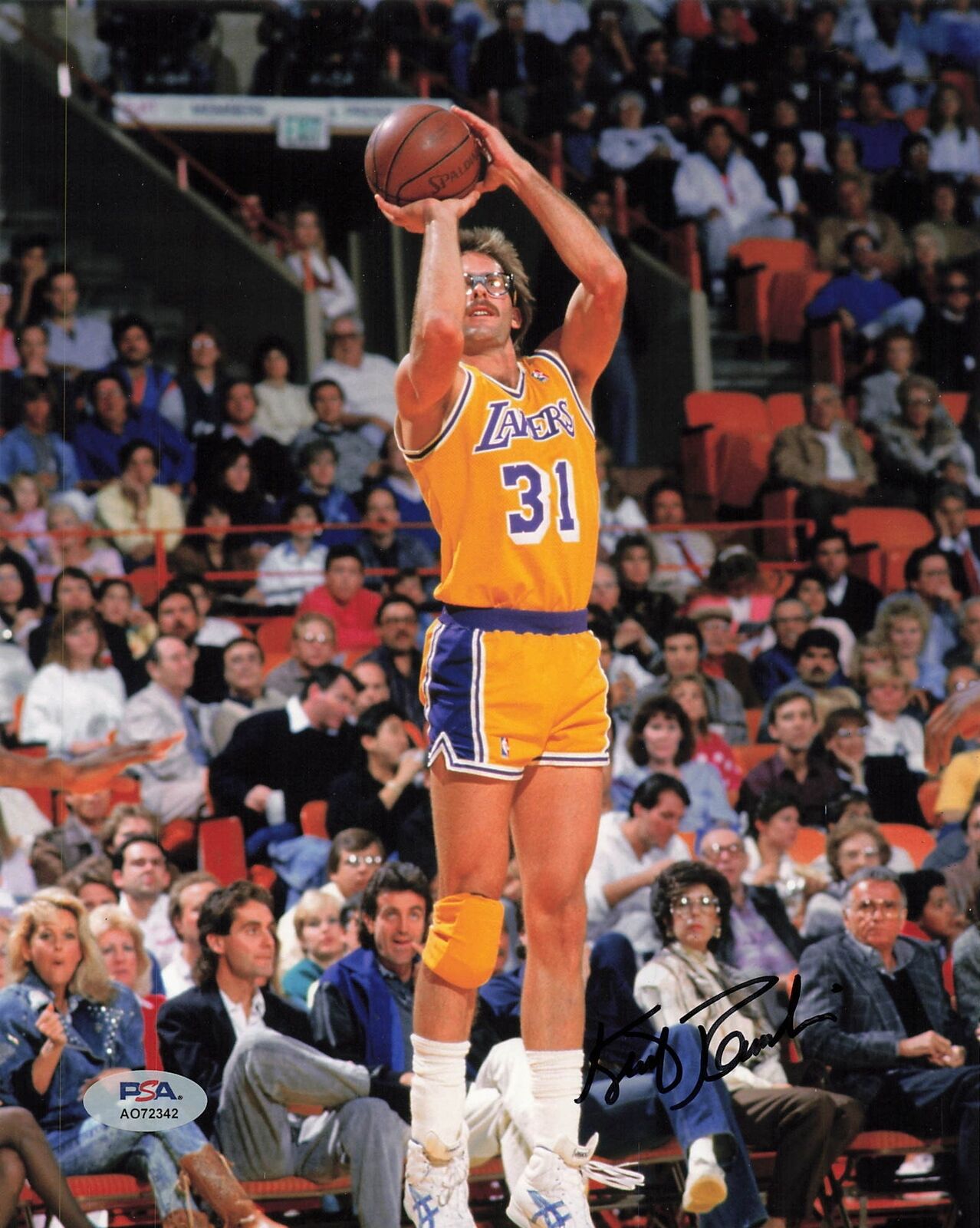 Kurt Rambis Signed 8x10 Photo PSA Los Angeles Lakers