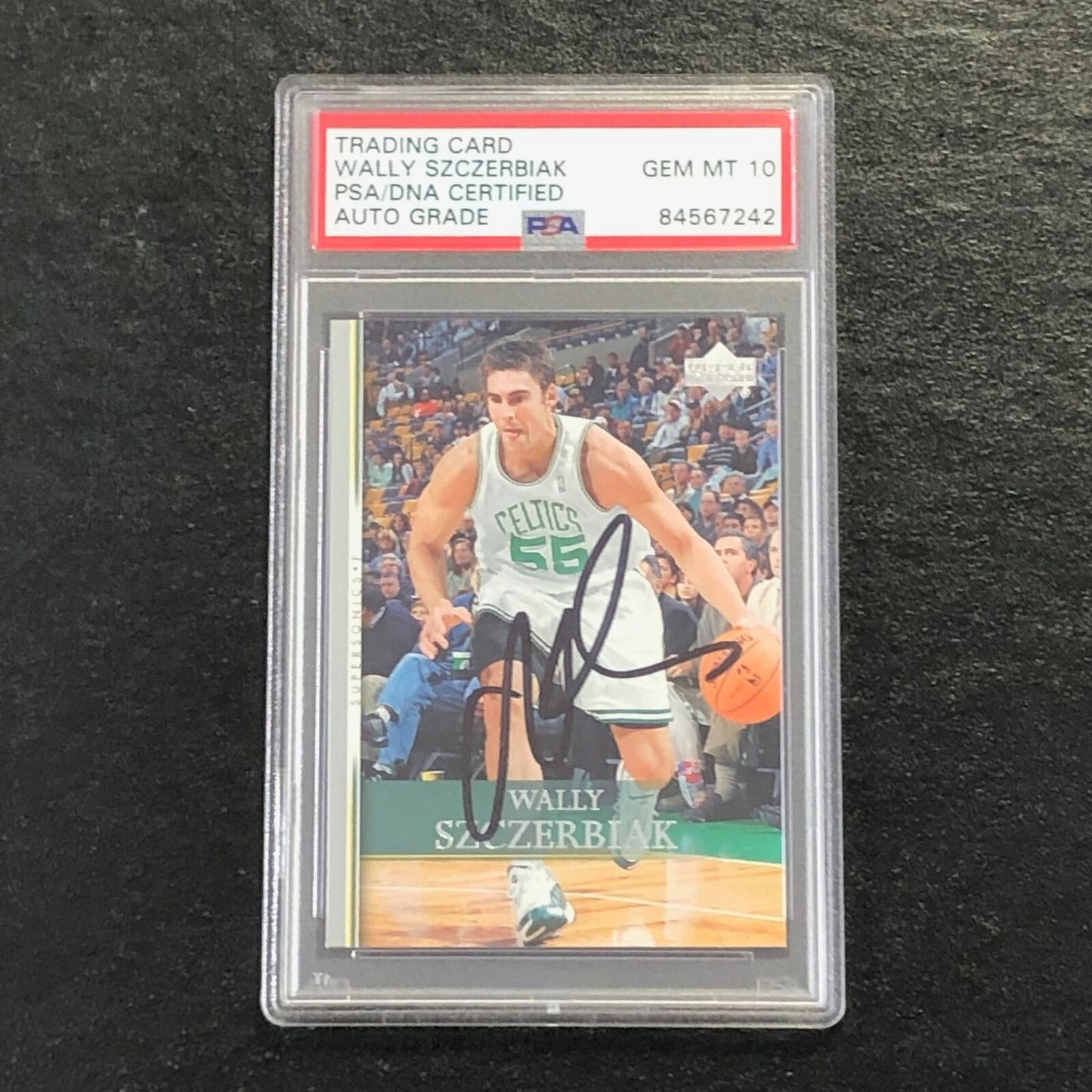 2007-08 Upper Deck First Edition #88 Wally Szczerbiak Signed Card AUTO 10 PSA Sl