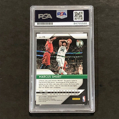 2018-19 Panini Prizm #178 Marcus Smart Signed Card AUTO PSA/DNA Slabbed Celtics