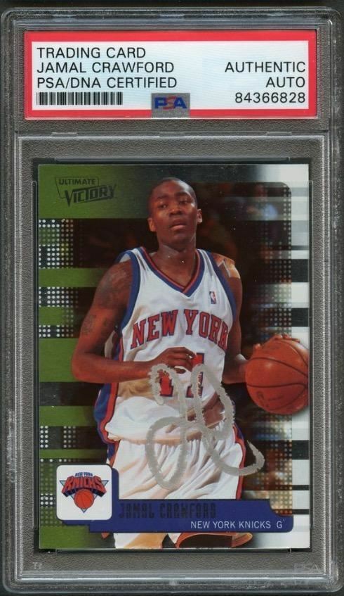 2008-09 Upper Deck Victory #39 Jamal Crawford Signed Card AUTO PSA Slabbed Knick