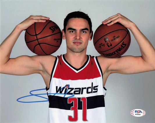 Tomas Satoransky signed 8x10 photo PSA/DNA Washington Wizards Autographed