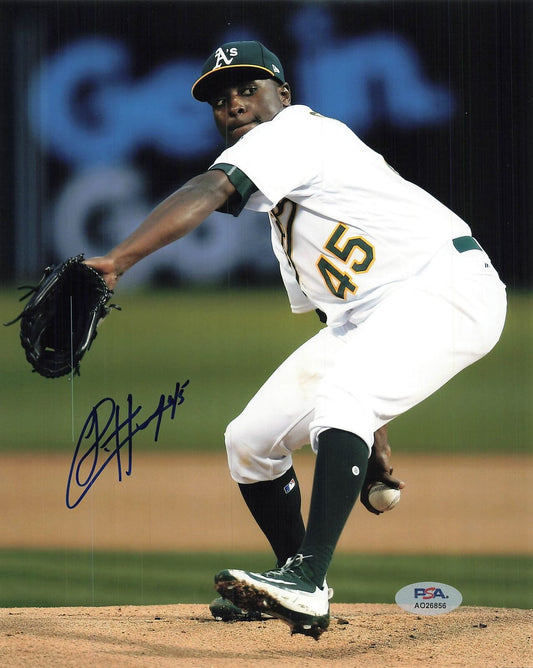 JHAREL COTTON signed 8x10 photo PSA/DNA Oakland Athletics Autographed