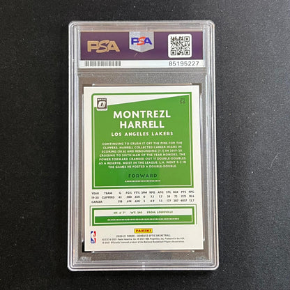 2020-21 NBA Panini Donruss Optic #56 Montrezl Harrell Signed Card AUTO PSA Slabb
